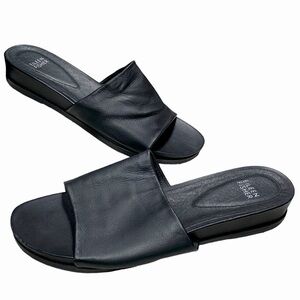 Eileen Fisher Black Leather Sandals